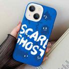 For iPhone 13 mini Scared Ghost PC Hybrid TPU Phone Case(Blue) - 1