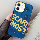 For iPhone 11 Scared Ghost PC Hybrid TPU Phone Case(Royal Blue) - 1