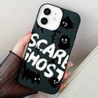For iPhone 11 Scared Ghost PC Hybrid TPU Phone Case(Black) - 1