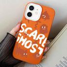 For iPhone 11 Scared Ghost PC Hybrid TPU Phone Case(Orange) - 1