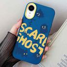 For iPhone XR Scared Ghost PC Hybrid TPU Phone Case(Royal Blue) - 1