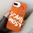 For iPhone 7 Plus / 8 Plus Scared Ghost PC Hybrid TPU Phone Case(Orange) - 1