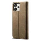 For Xiaomi Poco M6 4G Denim Texture Casual Style Horizontal Flip Leather Case(Khaki) - 3