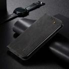 For Xiaomi Poco M6 4G Denim Texture Casual Style Horizontal Flip Leather Case(Black) - 2