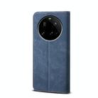 For Xiaomi 15 Ultra Denim Texture Casual Style Horizontal Flip Leather Case(Blue) - 3