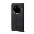 For Xiaomi 15 Ultra Denim Texture Casual Style Horizontal Flip Leather Case(Black) - 3