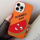 For iPhone 15 Pro Watermelon PC Hybrid TPU Phone Case(Orange) - 1