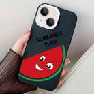 For iPhone 14 Plus Watermelon PC Hybrid TPU Phone Case(Black) - 1