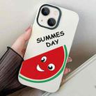 For iPhone 14 Watermelon PC Hybrid TPU Phone Case(White) - 1