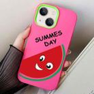 For iPhone 13 mini Watermelon PC Hybrid TPU Phone Case(Rose Red) - 1