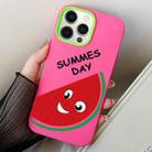 For iPhone 12 / 12 Pro Watermelon PC Hybrid TPU Phone Case(Rose Red) - 1