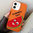 For iPhone 12 mini Watermelon PC Hybrid TPU Phone Case(Orange) - 1