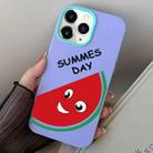 For iPhone 11 Pro Max Watermelon PC Hybrid TPU Phone Case(Purple) - 1
