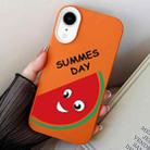 For iPhone XR Watermelon PC Hybrid TPU Phone Case(Orange) - 1