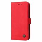 For Sony Xperia 5 V Skin Feel Life Tree Metal Button Leather Phone Case(Red) - 2