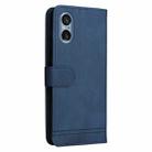 For Sony Xperia 5 V Skin Feel Life Tree Metal Button Leather Phone Case(Blue) - 3