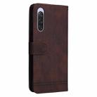 For Sony Xperia 10 V Skin Feel Life Tree Metal Button Leather Phone Case(Brown) - 3