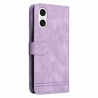 For Sony Xperia 10 VI Skin Feel Life Tree Metal Button Leather Phone Case(Purple) - 3