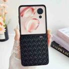 For Honor Magic V Flip Woven Texture Folding PU Phone Case(Black) - 2