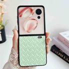 For Honor Magic V Flip Woven Texture Folding PU Phone Case(Green) - 2