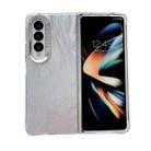 For Samsung Galaxy Z Fold4 5G Electroplating PC Airbag Shockproof Phone Case(Colorful Arc Tail Stripes) - 1