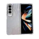 For Samsung Galaxy Z Fold5 5G Electroplating PC Airbag Shockproof Phone Case(Colorful Arc Tail Stripes) - 1