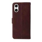 For Sony Xperia 10 VI Classic Calf Texture Flip Leather Phone Case(Brown) - 3
