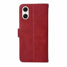 For Sony Xperia 10 VI Classic Calf Texture Flip Leather Phone Case(Red) - 3