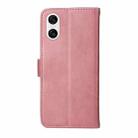 For Sony Xperia 10 VI Classic Calf Texture Flip Leather Phone Case(Rose Gold) - 3