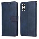 For Sony Xperia 10 VI Classic Calf Texture Flip Leather Phone Case(Blue) - 1