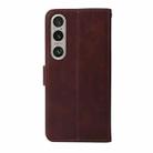 For Sony Xperia 1 VI Classic Calf Texture Flip Leather Phone Case(Brown) - 3