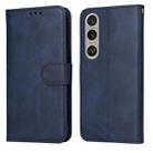 For Sony Xperia 1 VI Classic Calf Texture Flip Leather Phone Case(Blue) - 1