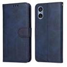 For Sony Xperia 5 V Classic Calf Texture Flip Leather Phone Case(Blue) - 1