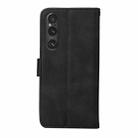 For Sony Xperia 1 V Classic Calf Texture Flip Leather Phone Case(Black) - 3