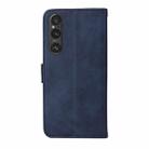 For Sony Xperia 1 V Classic Calf Texture Flip Leather Phone Case(Blue) - 3