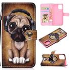 For iPhone 12 / 12 Pro Colored Drawing Stitching Horizontal Flip Leather Case with Holder & Card Slots & Wallet(Dog) - 1