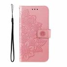 For Sony Xperia 1 V 7-petal Flowers Embossing Leather Phone Case(Rose Gold) - 2