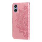 For Sony Xperia 5 V 7-petal Flowers Embossing Leather Phone Case(Rose Gold) - 3