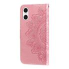 For Sony Xperia 10 VI 7-petal Flowers Embossing Leather Phone Case(Rose Gold) - 3