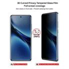 For vivo X200 5G imak 3D Curved Privacy Full Screen Tempered Glass Film - 3