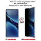 For vivo X200 Pro 5G imak 3D Curved Privacy Full Screen Tempered Glass Film - 3