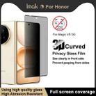 For Honor Magic V5 imak 3D Curved Privacy Full Screen Tempered Glass Film - 3