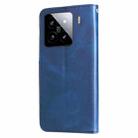For Xiaomi 15 Fashion Calf Texture Zipper Leather Phone Case(Blue) - 3