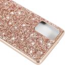 For Samsung Galaxy Note 20 Glitter Powder Shockproof TPU Protective Case(Black) - 5