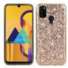 For Samsung Galaxy A21s Glitter Powder Shockproof TPU Protective Case(Gold) - 1