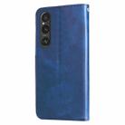 For Sony Xperia 1 V Fashion Calf Texture Zipper Leather Phone Case(Blue) - 3