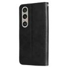 For Sony Xperia 1 VI Fashion Calf Texture Zipper Leather Phone Case(Black) - 3