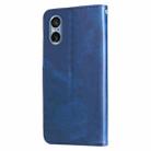 For Sony Xperia 5 V Fashion Calf Texture Zipper Leather Phone Case(Blue) - 3