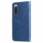 For Sony Xperia 10 V Fashion Calf Texture Zipper Leather Phone Case(Blue) - 3