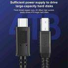 USB-C / Type-C3.1 to USB3.0 Male Square Port Printer Extension Data Cable, Length:1m(Black) - 3